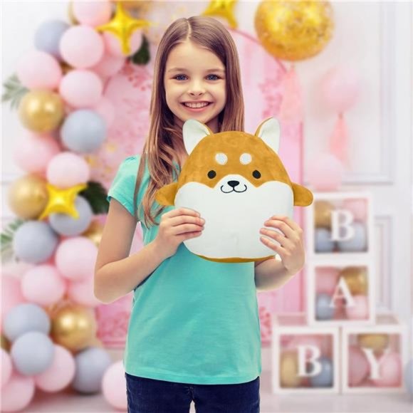 Plush Shiba Toy 8 Stuffed Akita Dog Doll,Birthday Christmas Home Decoration Gift - Picture 5 of 5